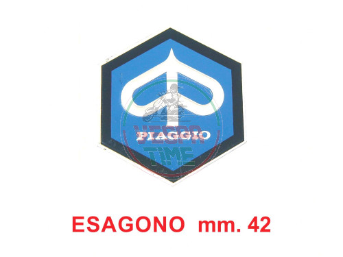 Scudetto piaggio esagonale