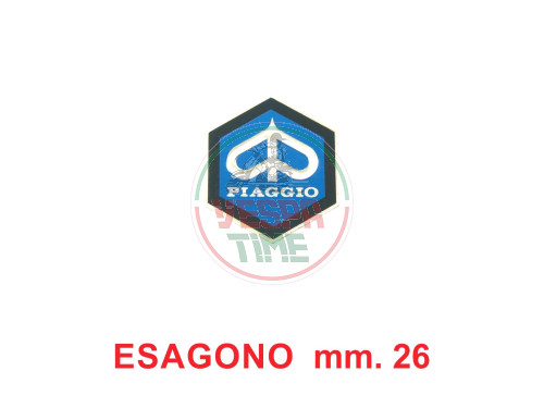 Scudetto piaggio esagonale